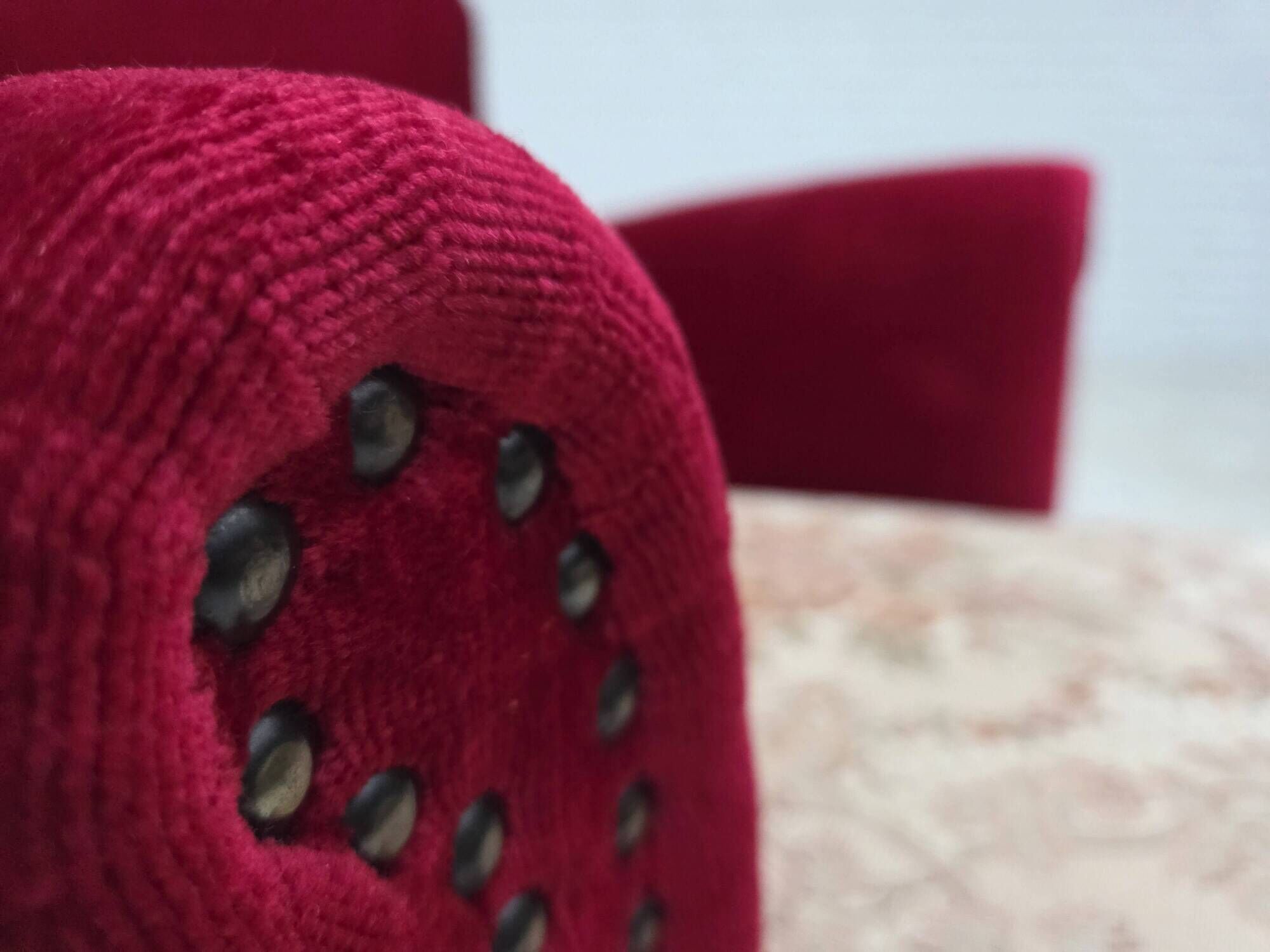 1970s, Danish armchair, furniture velour, ash wood legs.