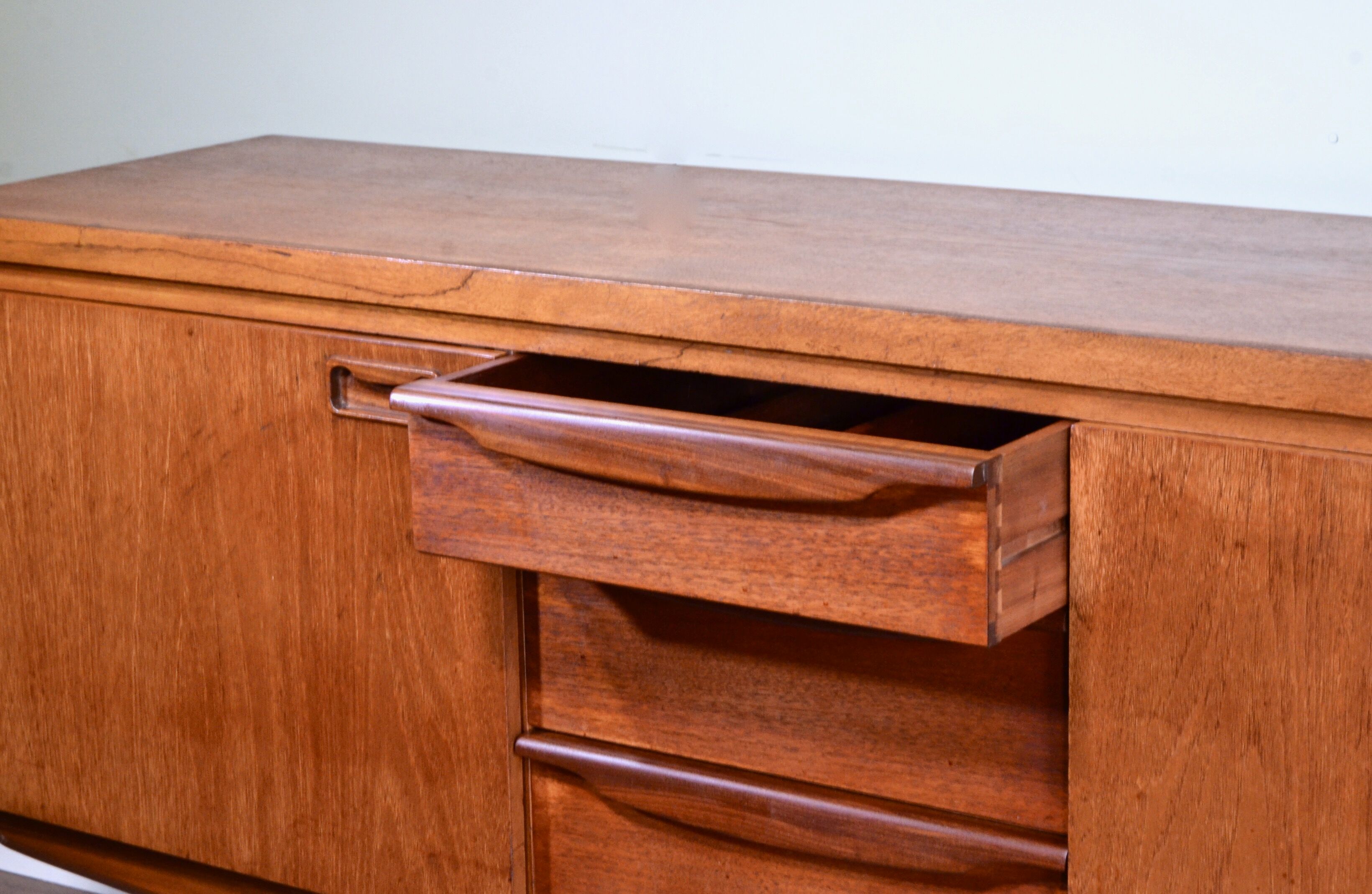 Midcentury Greaves & Thomas Teak And Afromosia Sideboard / Long John. Vintage Modern / Danish Style.