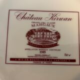 6 plates Limoges Grands Vins de Bordeaux and Châteaux du Médoc