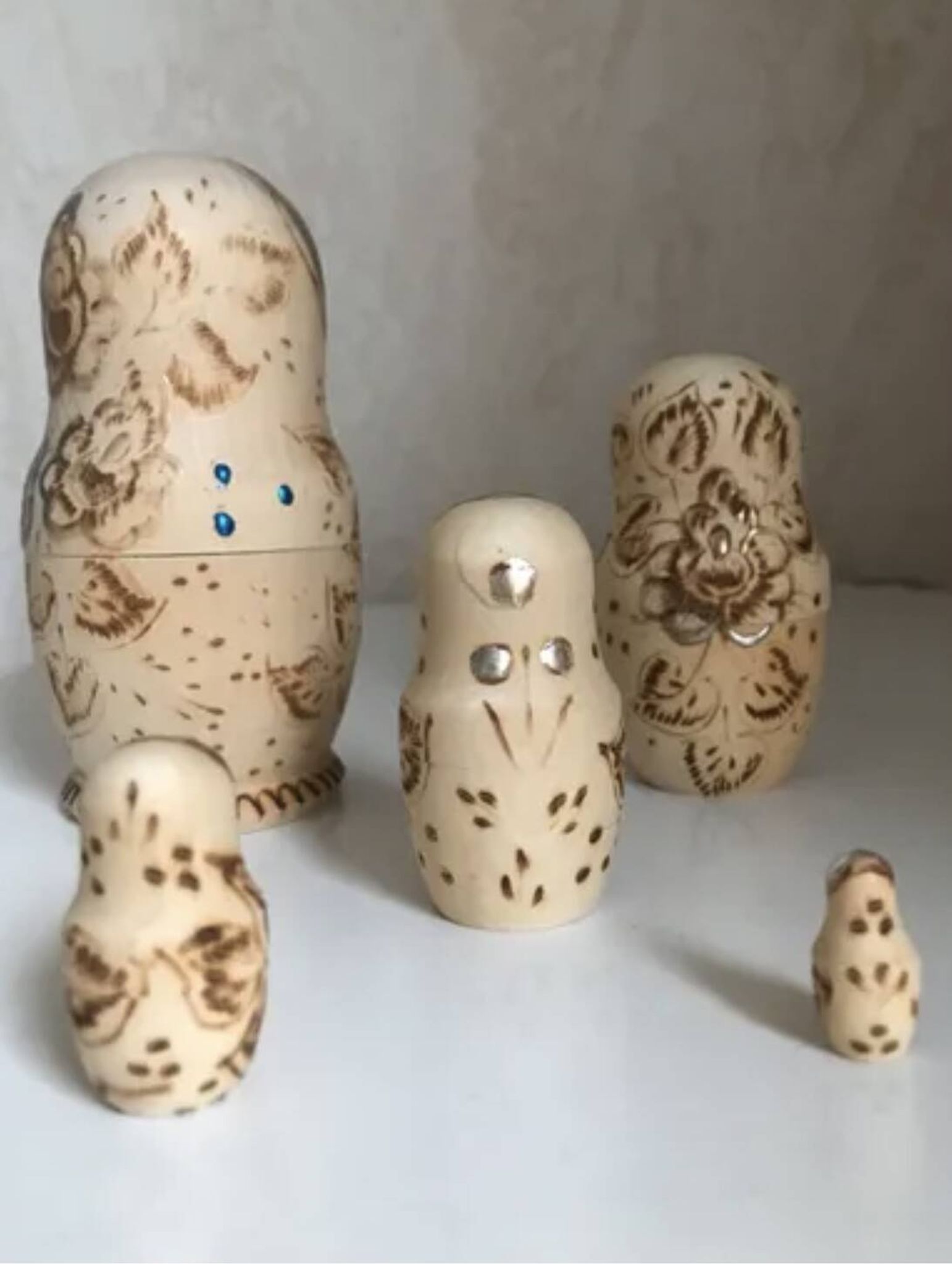 Set of wooden dolls