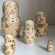 Set of wooden dolls