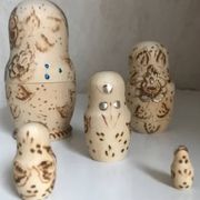 Set of wooden dolls