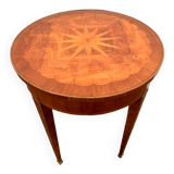 Louis XVI style pedestal table in rosewood veneer XX century