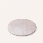 Plateau rond en marbre rose