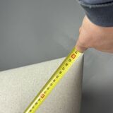 French midcentury brutalist olive wood table lamp, 1950s