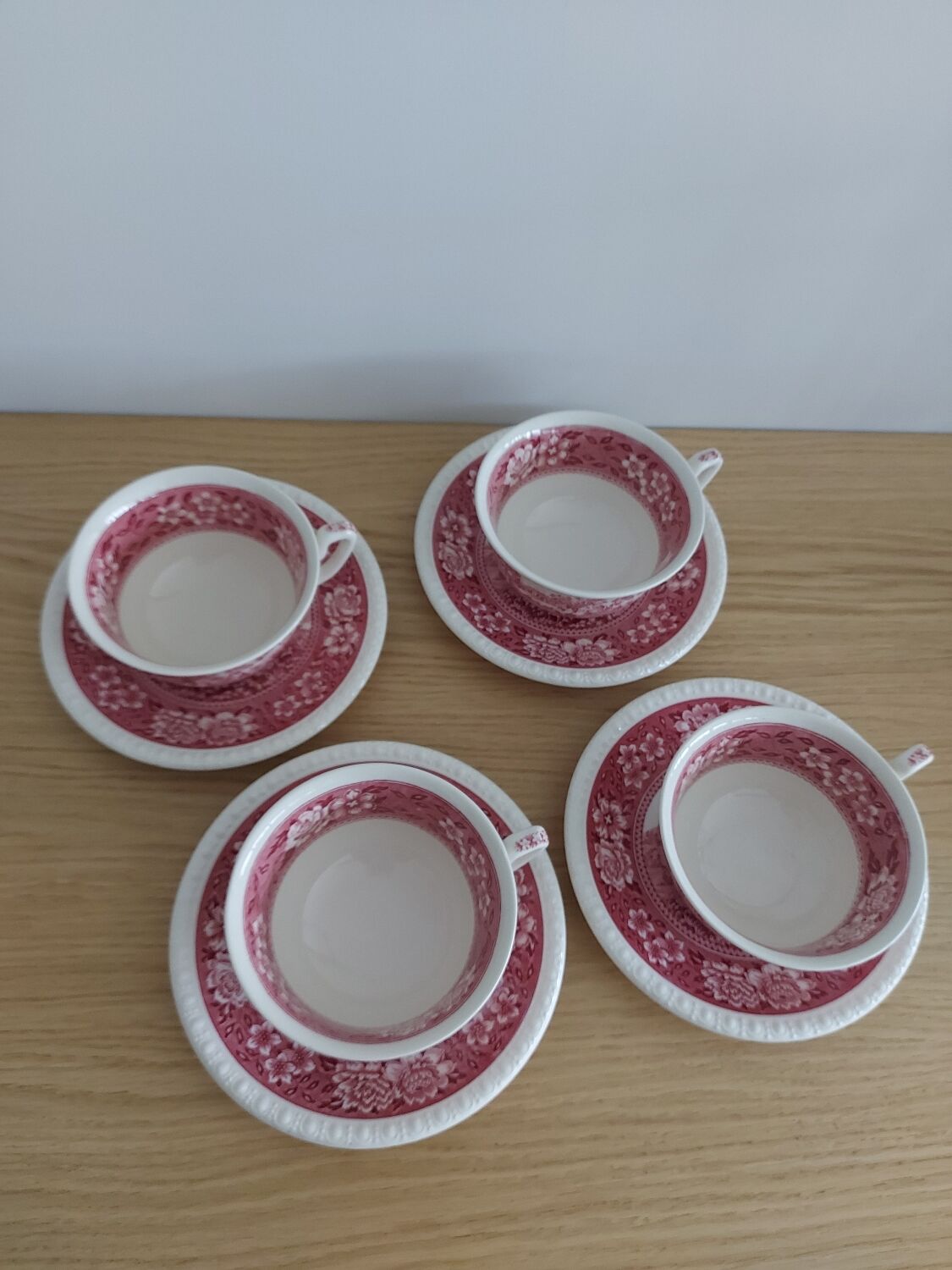 4 coffee cups and 4 sub-cups Rusticana Villeroy and Boch