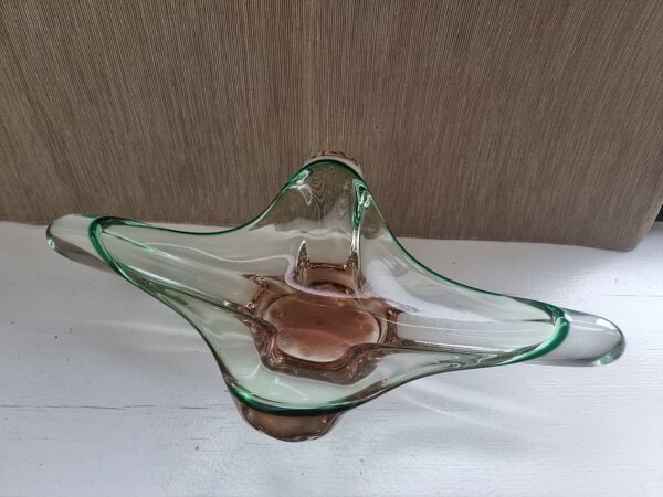 Vase /coupe en cristal  de joseph  hospodek 1970