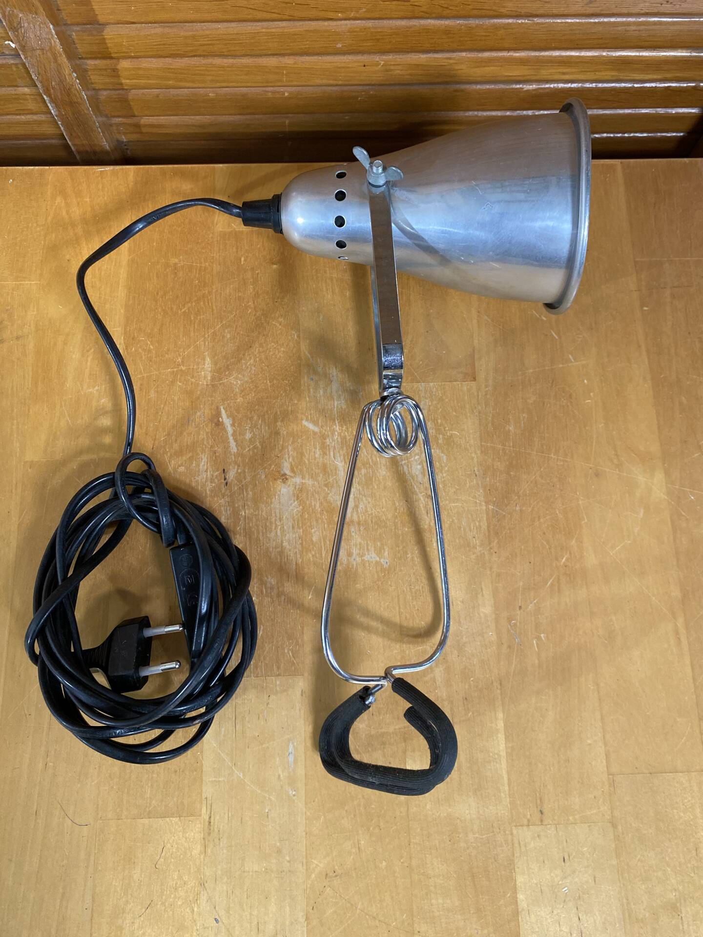 Old ikea fas clip lamp model k0201 globe aluminium vintage #e