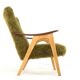 Two tone doodle armchair 'Wing'  fully restored unique upholstery wingback