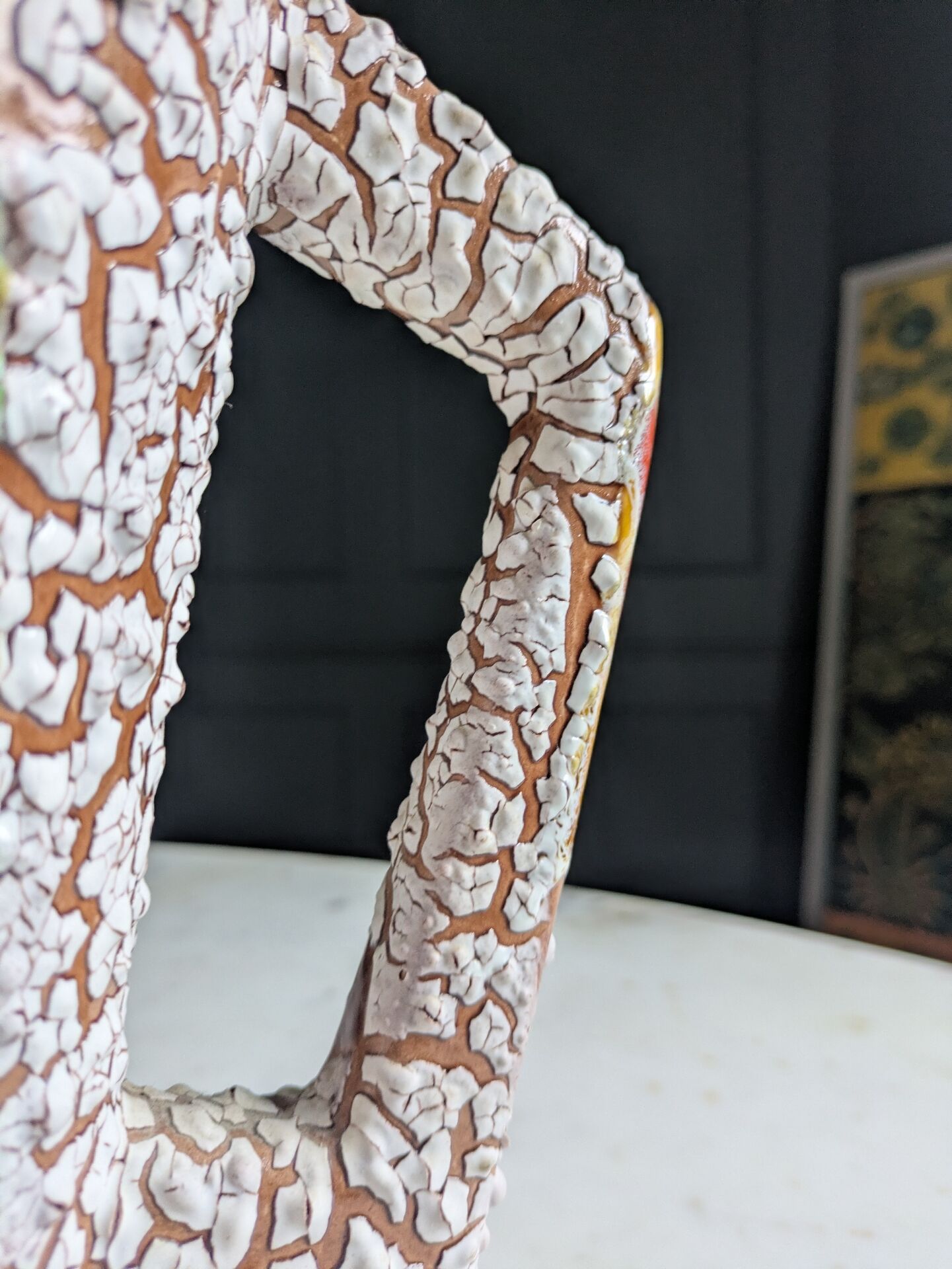 Brutalist vase ''Fat Lava'' Mid century