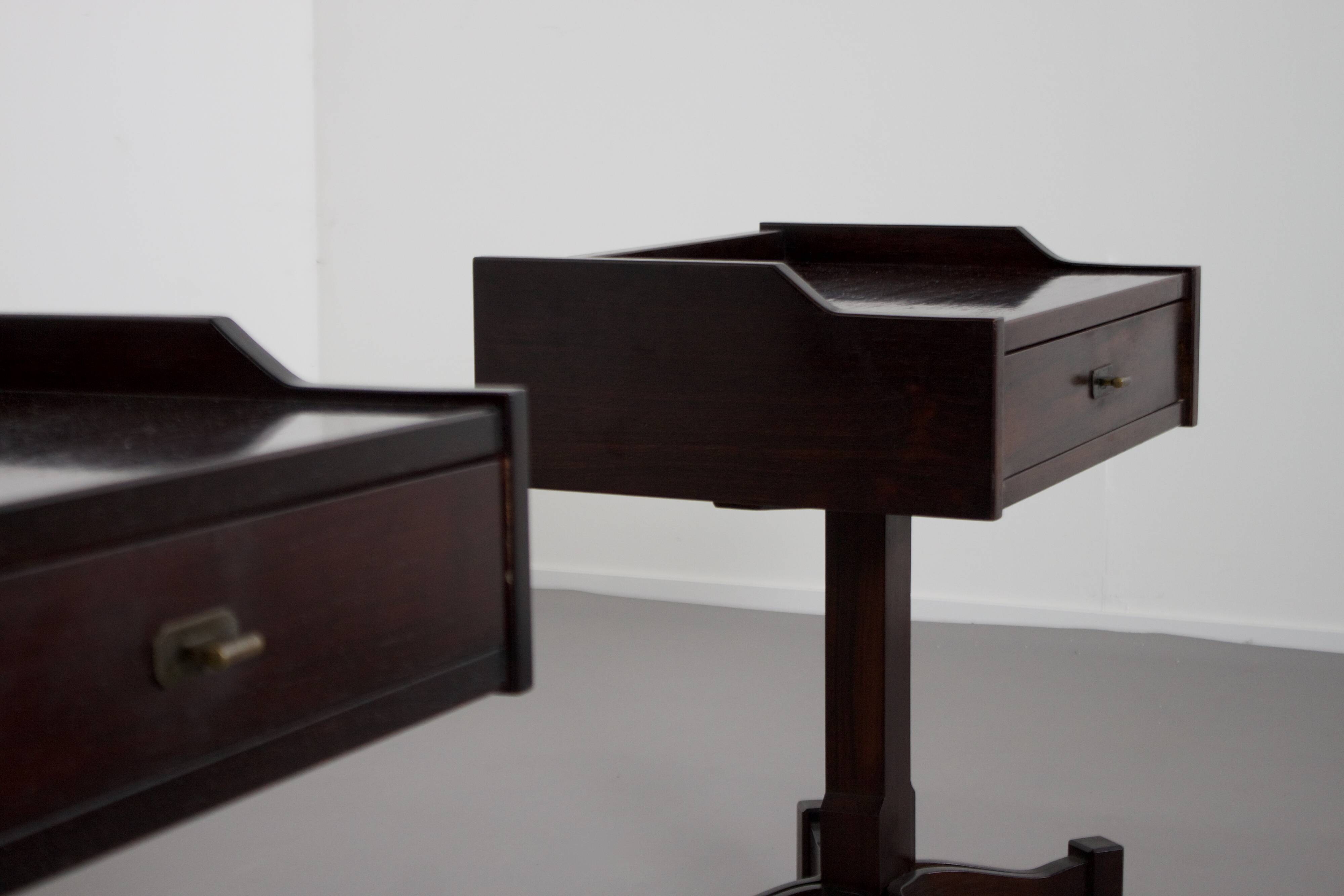 Rosewood Occasional Tables by Claudio Salocchi for Sormani, Italy, 1960s