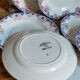 Nine Sarreguemines earthenware dessert plates, Brunoy service, 1940s