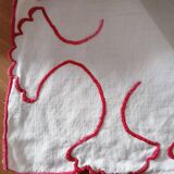 Nappe ancienne brodée