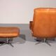 Vintage de Sede S 231 Leather armchair & ottoman, Switzerland 1960s