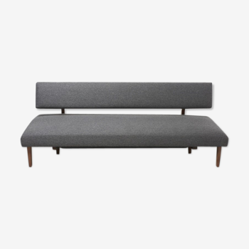 Grey vintage sofa by Franz Hohn