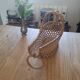 Woven wicker bottle basket