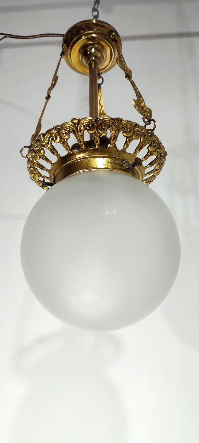 Lámpara de techo de latón. España,1950s.