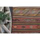 1970s Vintage Turkish Hand-Knotted Wool Cotton Red Runner Rug 117x227