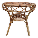 Vintage rattan coffee table