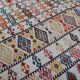 Vintage Turkish kilim, handwoven, 93x100 cm.