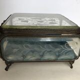 Ancient engraved glass box