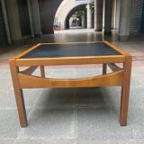 Table basse Reverso noir/ blanc - Bernard Vuarnesson -Années 70