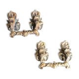 Pair of 19th bronze handles