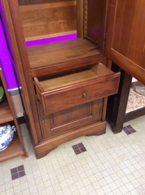 Cherry wood support cabinet