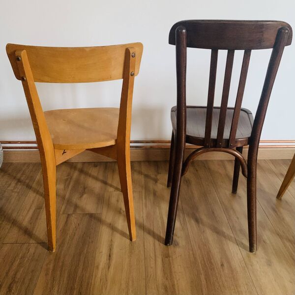 Ensemble de 4 chaises dépareillées