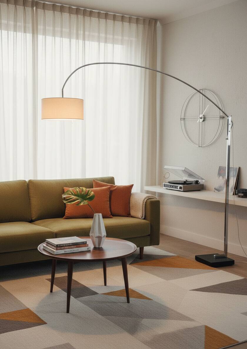 Lampe arc Ligne roset modèle MAMA de Thibault Desombre