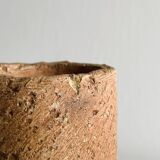 Raw stoneware vase, minimalist natural style