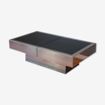 Coffee table with built-in bar 1970
