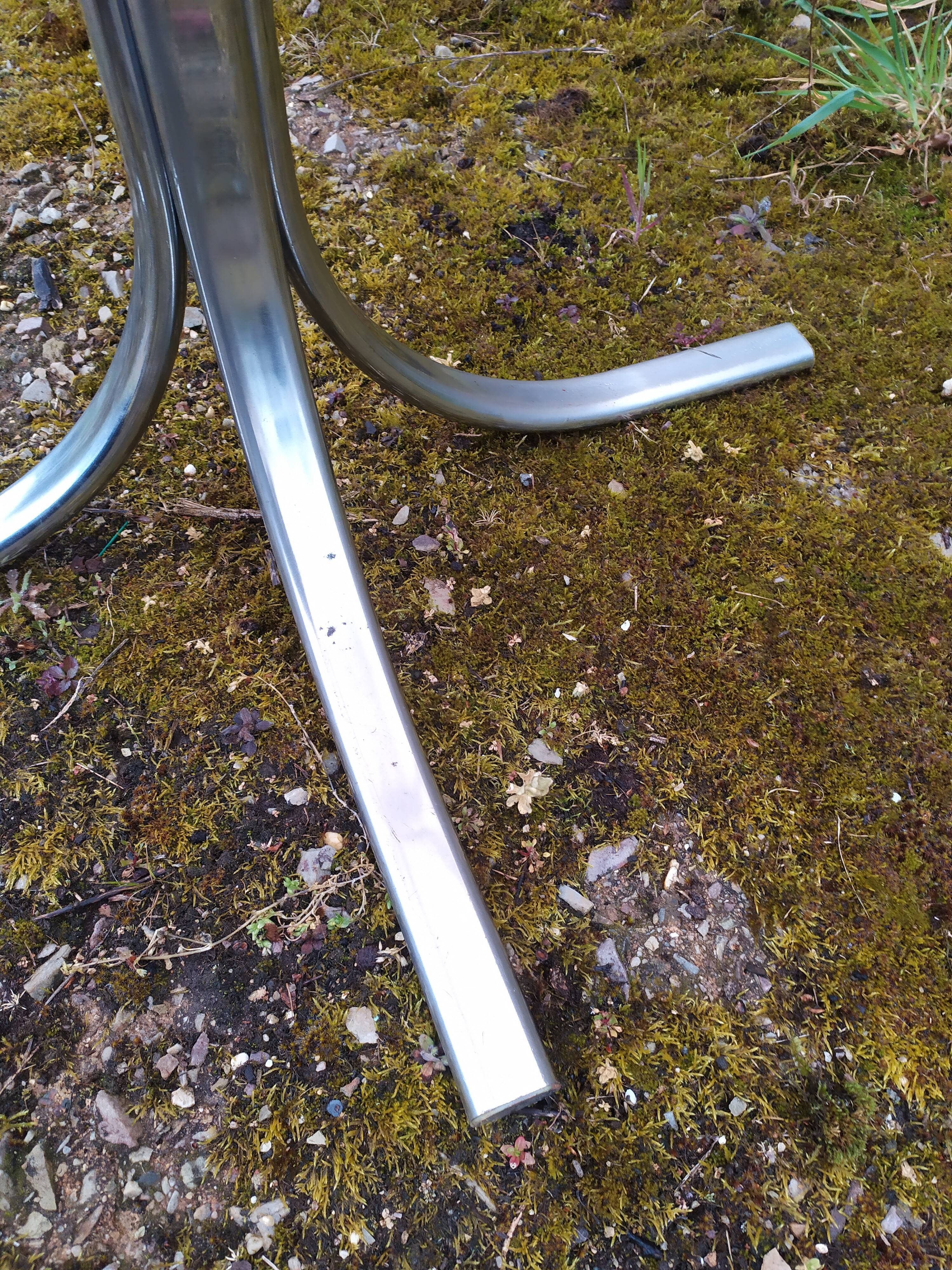 Table en verre années 70