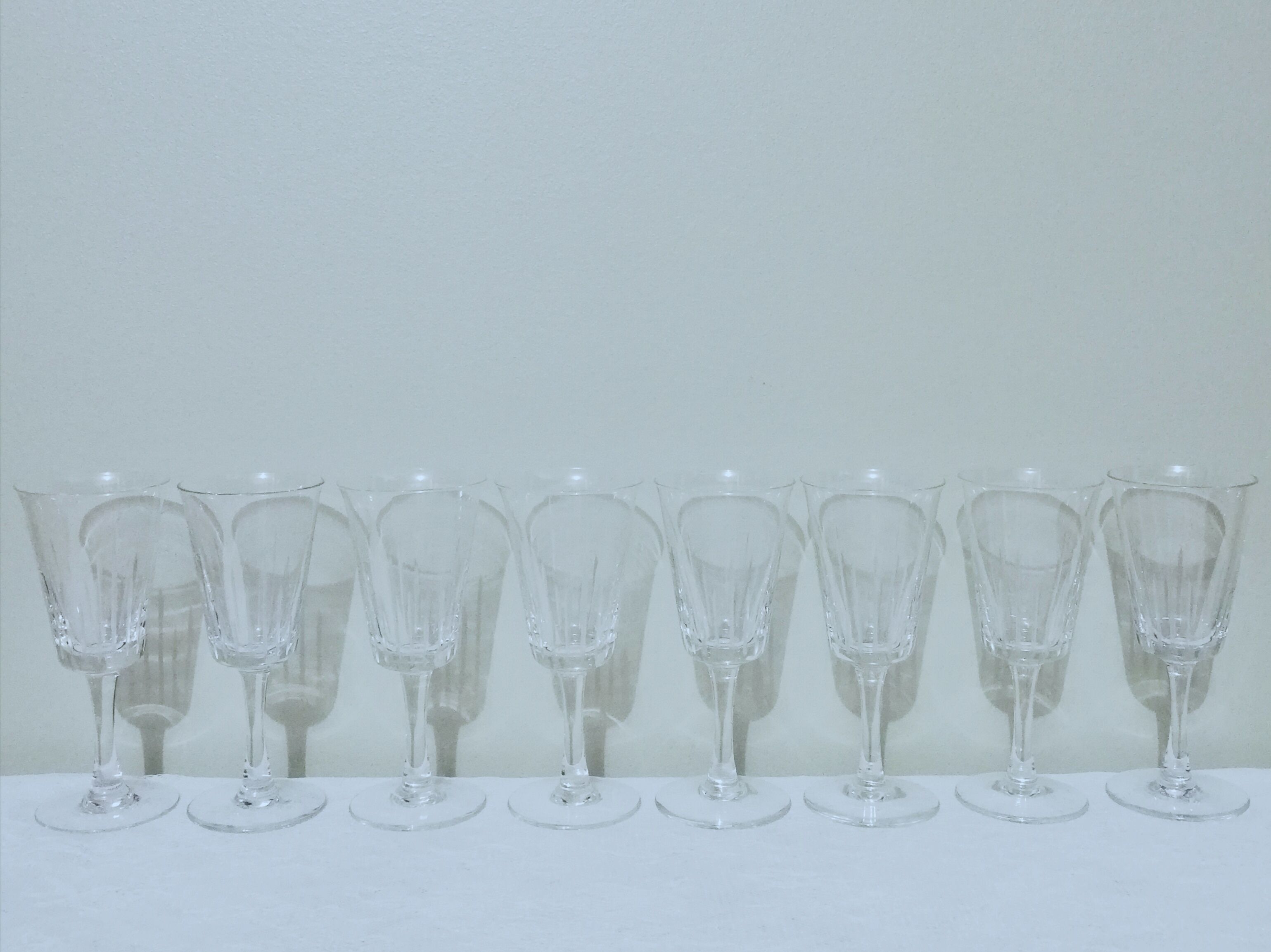 8 stemmed glasses 12.5cl