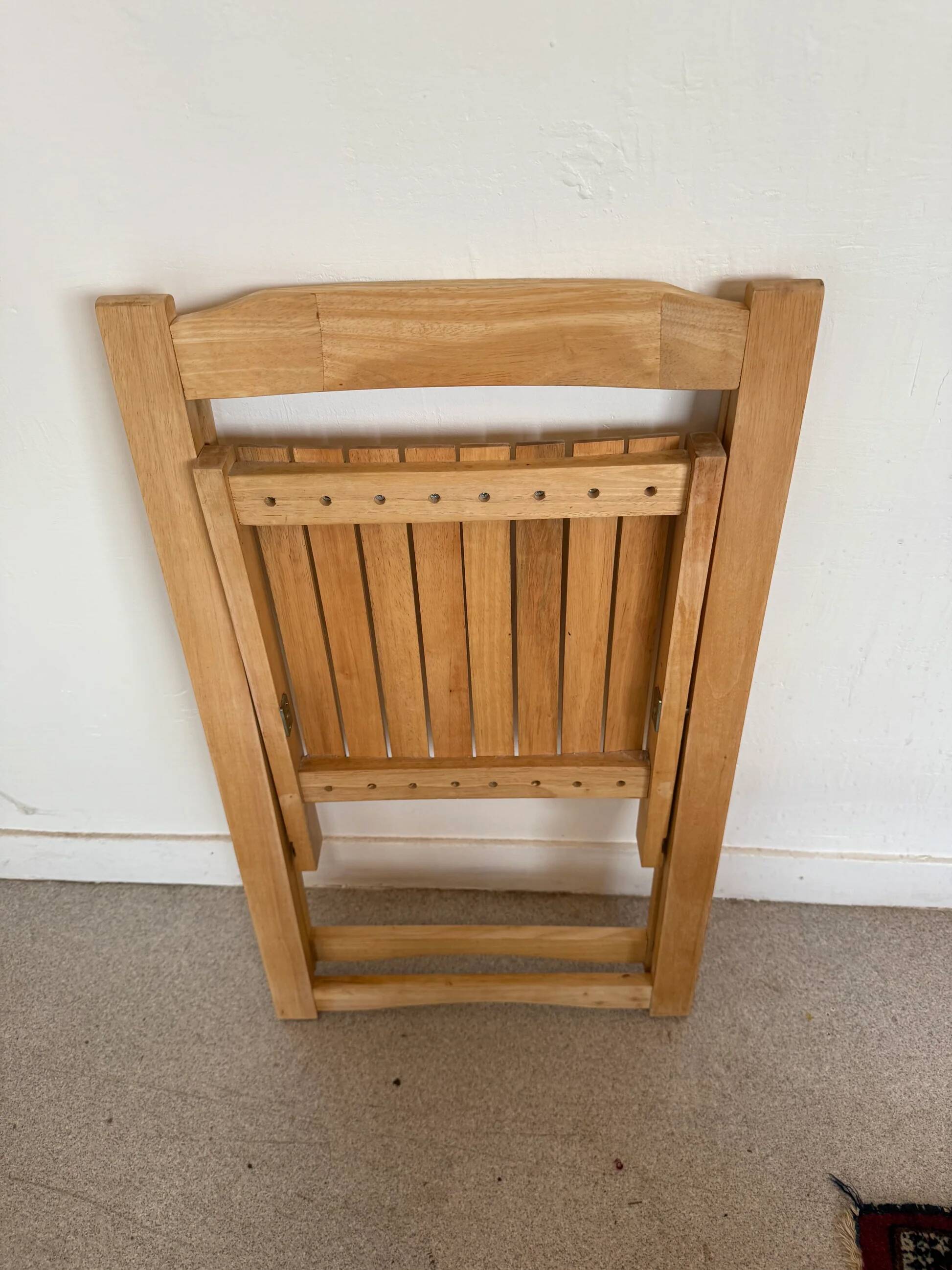 Wooden folding chair