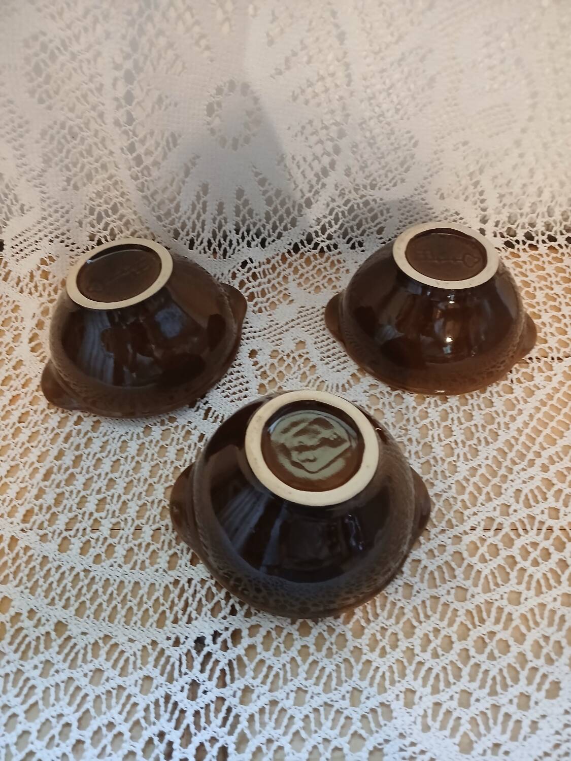 3 bols à oreilles anciens