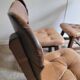 Lot de 4 chaises brutalistes en bois