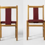 Ensemble de 2 chaises de salle à manger minimalistes, Pologne, années 1960. Type a-85, produit par fabryka mebli giętych jafa
