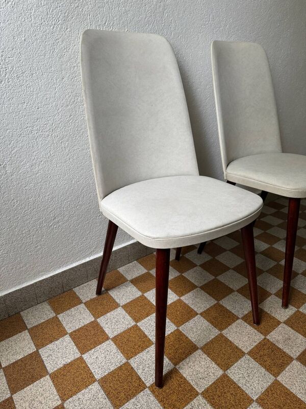 2 chaises tonneau Baumann années 60