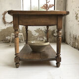 Artist studio oak draper table