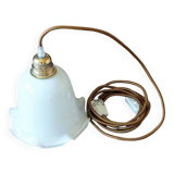 Vintage opaline portable lamp