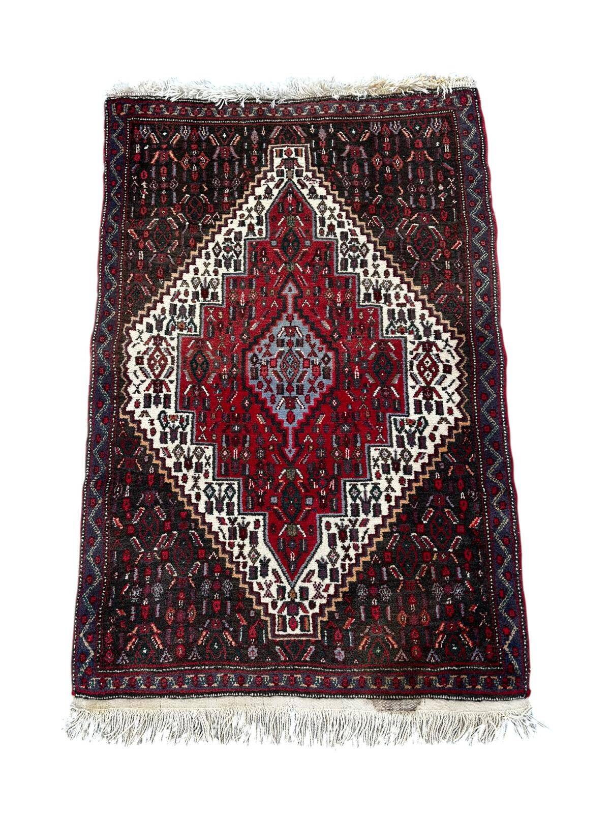 Handmade Senneh Persian rug 110cm x 70cm