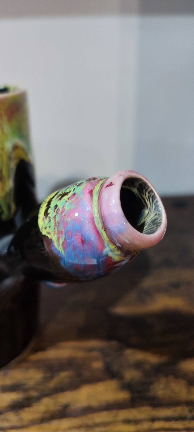 Mazagran flamed ceramic Vallauris