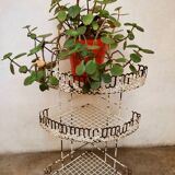 Perforated metal corner shelves