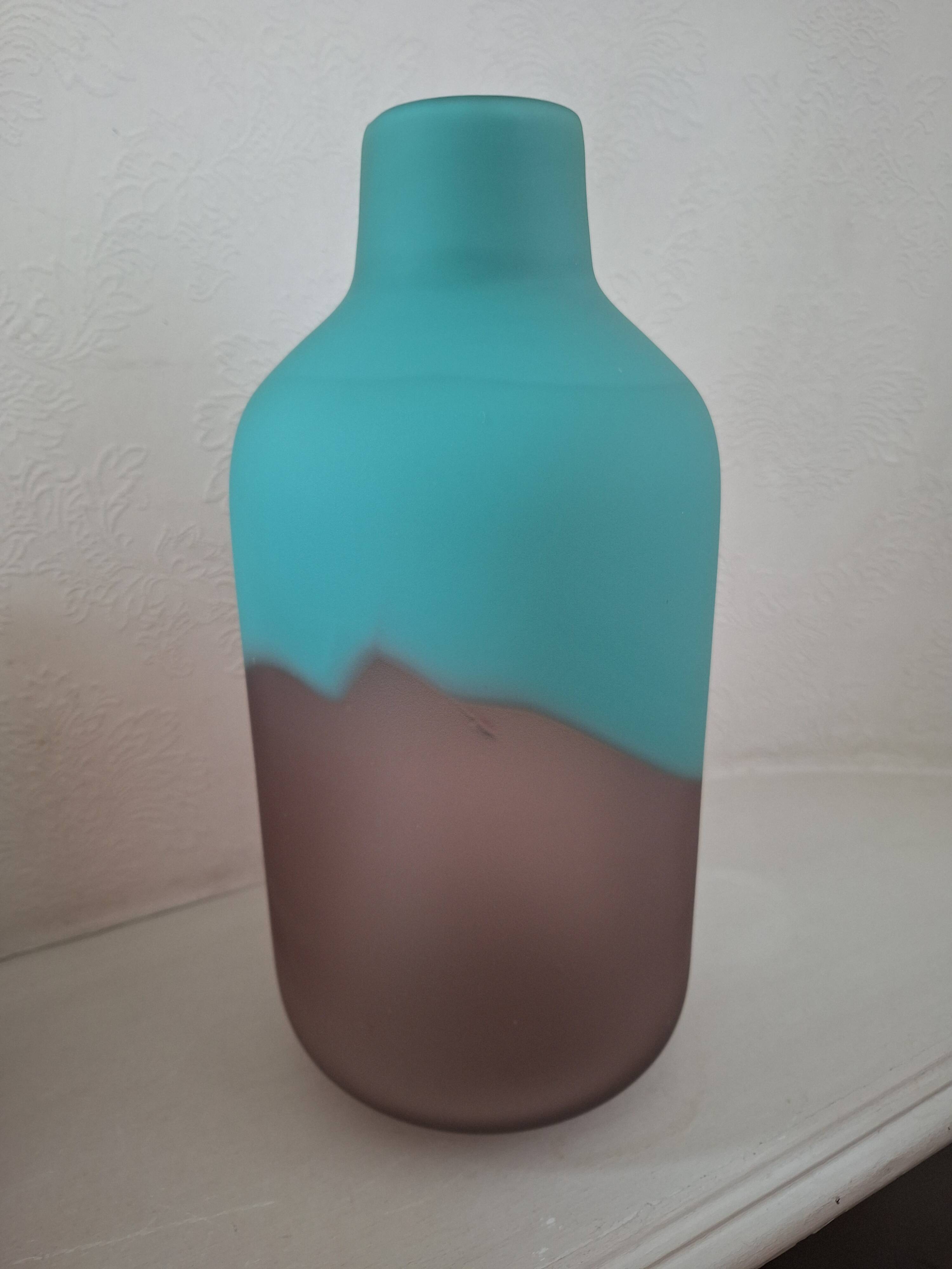 Contemporary two-tone vase