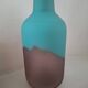 Vase contemporain bicolore