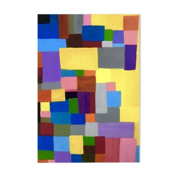 Abstract Yellow Painting