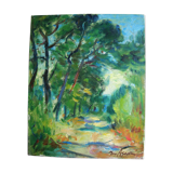 Landscape of max agostini (1914-1997) school of crozant (creuse)