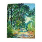 Landscape of max agostini (1914-1997) school of crozant (creuse)