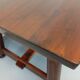 Brutalist rectangular dining table by Georges Robert in pine wood.